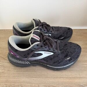 Brooks Adrenaline GTS 23 Black Pink Running Shoes 1203811B072 Women's Size 6.5